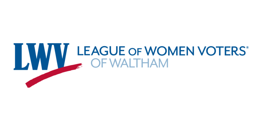 Logo of League of Women Voters of Waltham