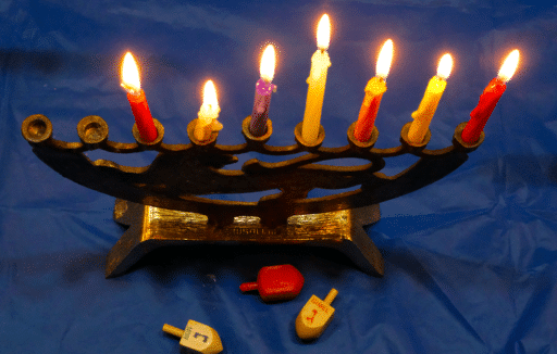 Hanukkah lighting times 2025