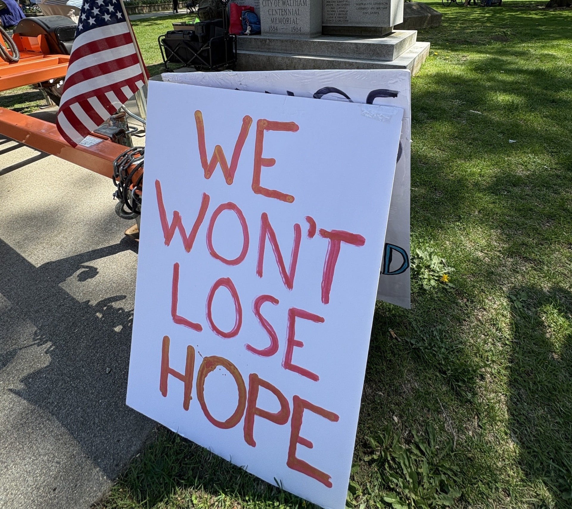 Protesters turn out Saturday for May Day rally – Waltham Times